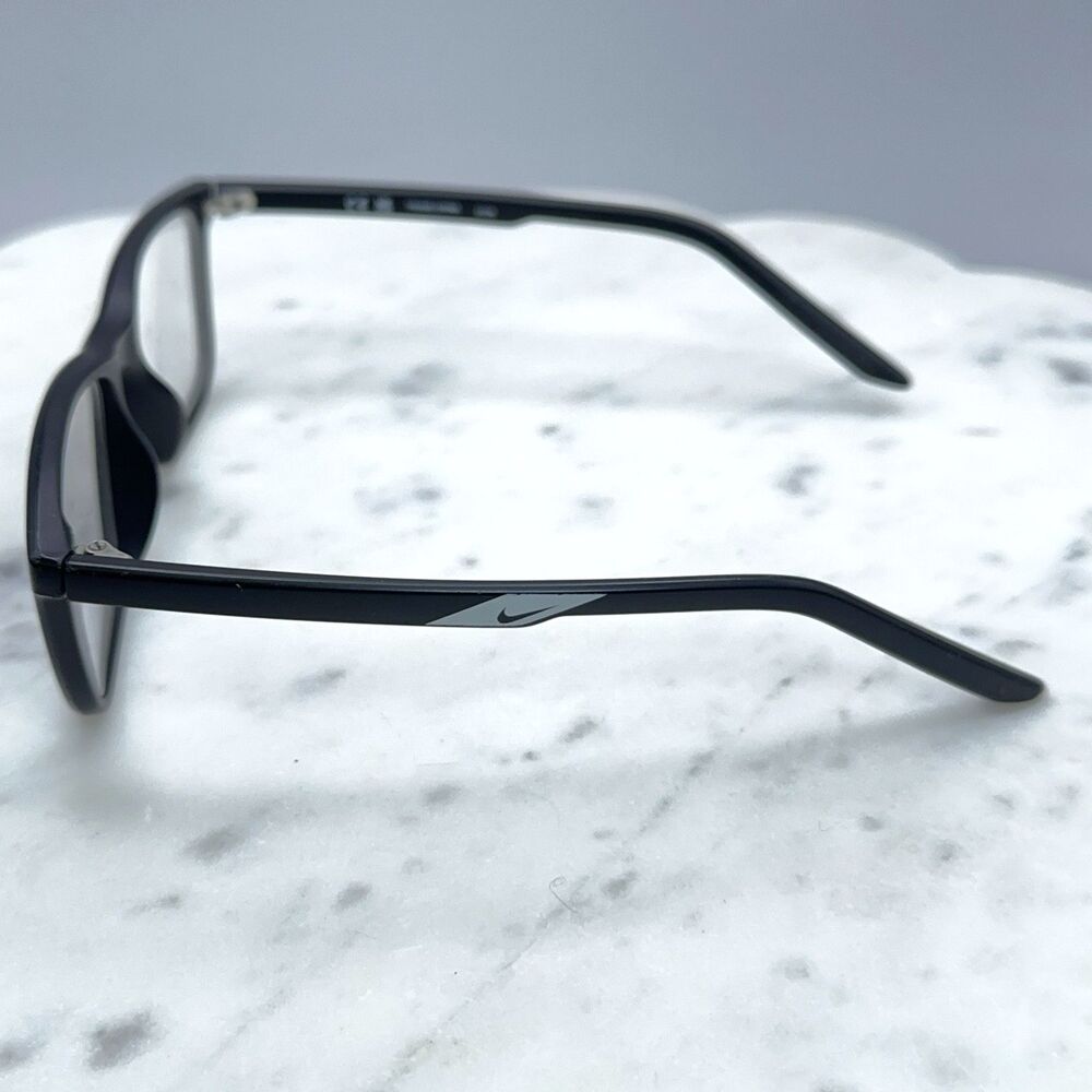 Nike 5543 001 Matte Black Square Full Rim Eyeglasses Frames Only 49-17-135 - Picture 3 of 8